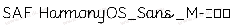 SAF HarmonyOS_Sans_M字体转换